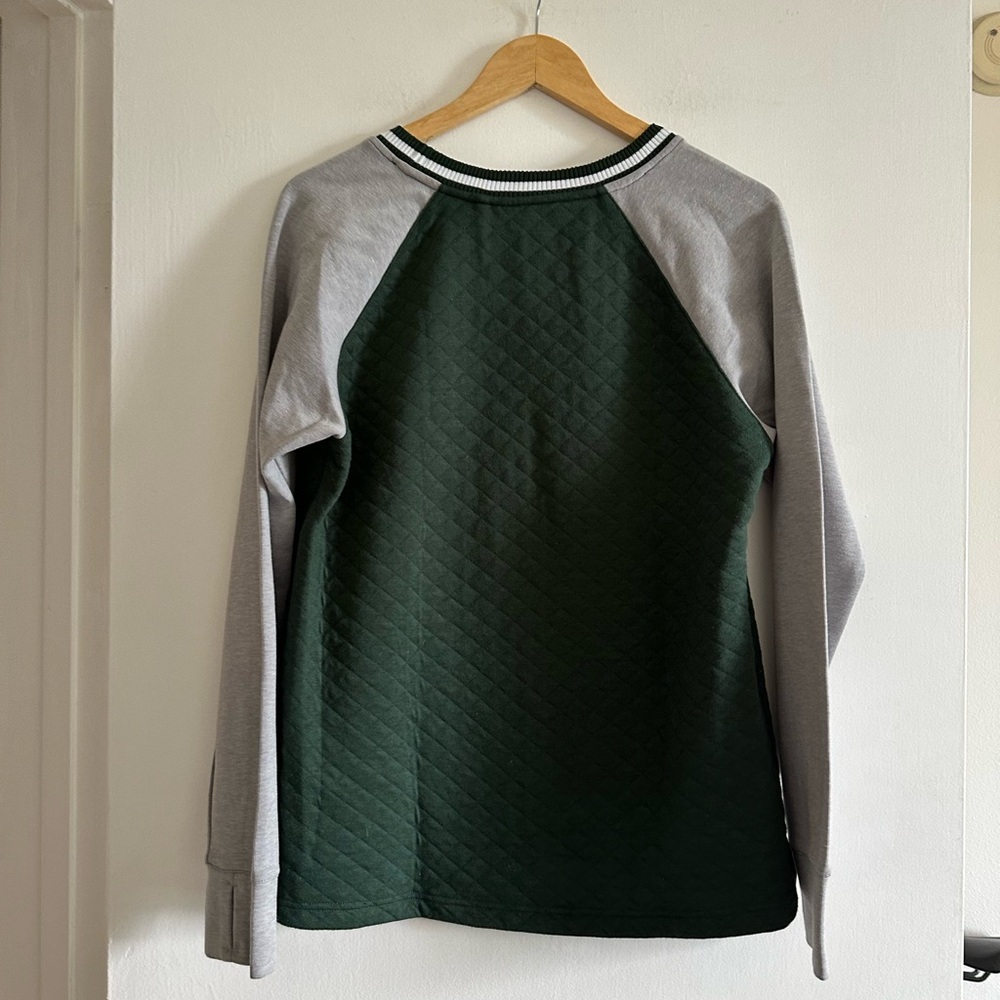 Antigua Colorado State University Rams Green Pullover Sweater size Large EUC - Picture 3 of 7